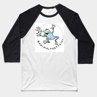 Animal Party Kiki - Blue Baseball T-Shirt